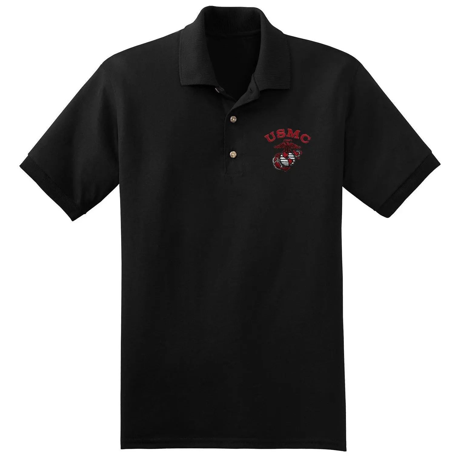 Red USMC EGA Embroidered Polo - Marine Corps Direct