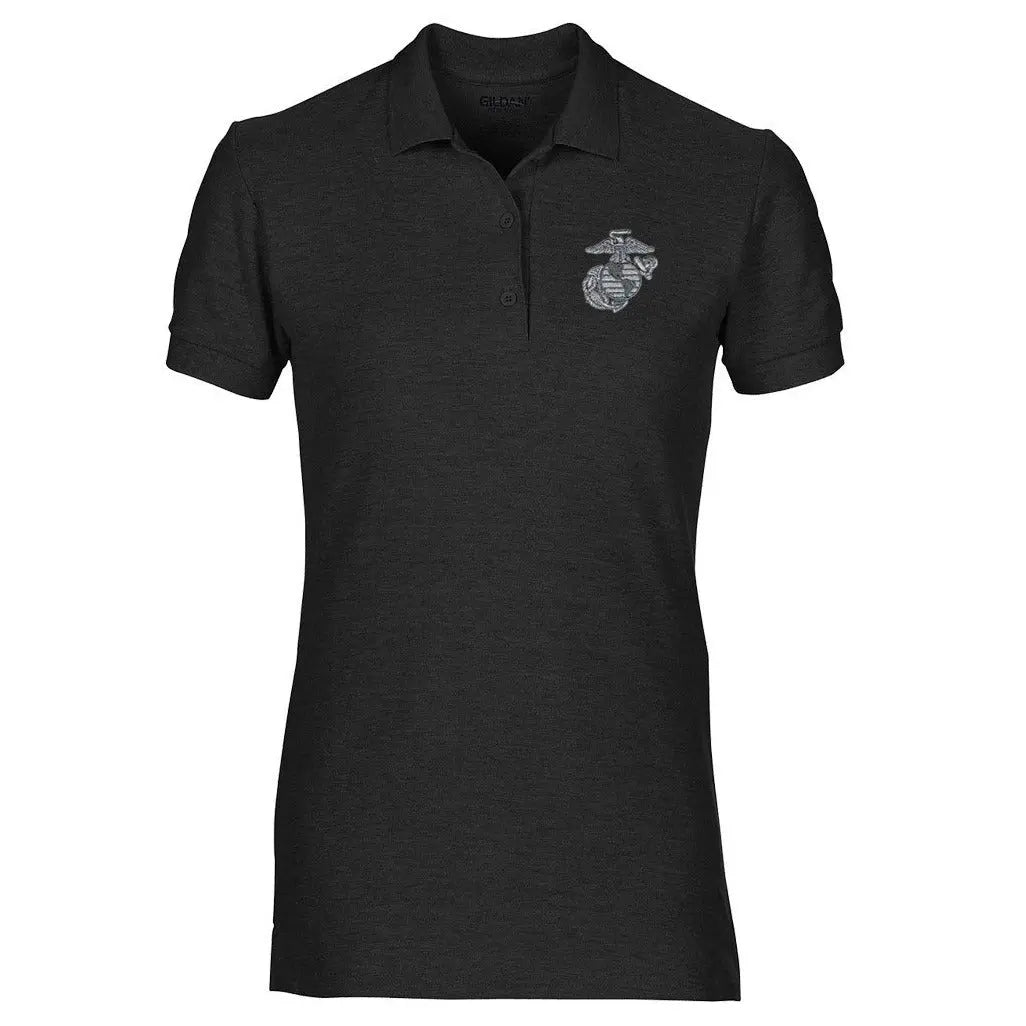 Metal EGA Embroidered Women's Polo - Marine Corps Direct