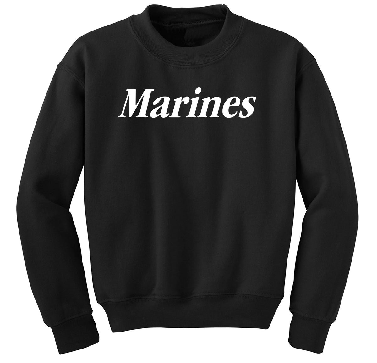Closeout Black White Marines Sweatshirt