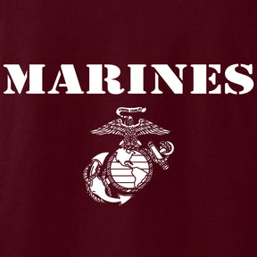 Closeout Maroon Vintage Marines Hoodie