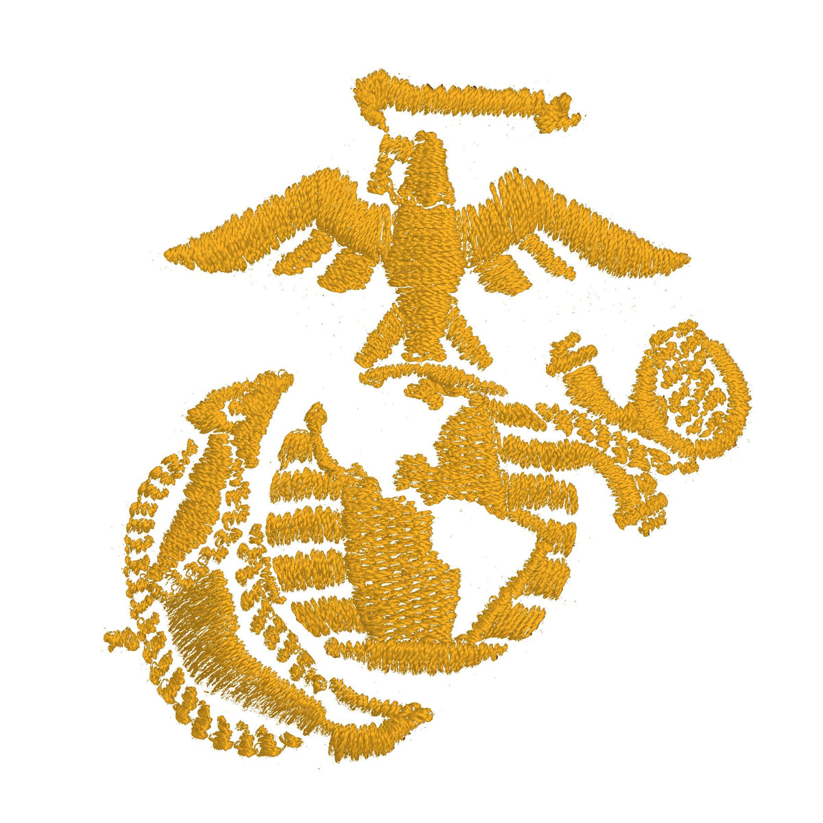 Marines Gold EGA Embroidered Performance Polo