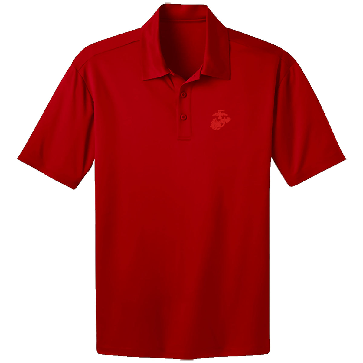 Marines Red EGA Embroidered Performance Polo