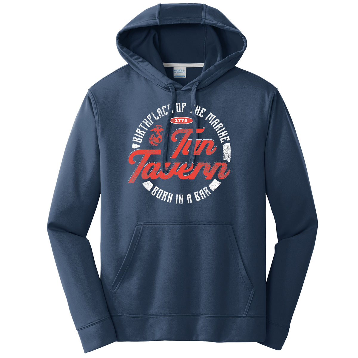 Tun Tavern Marine Corps Performance Navy Hoodie (Corporal's Special)