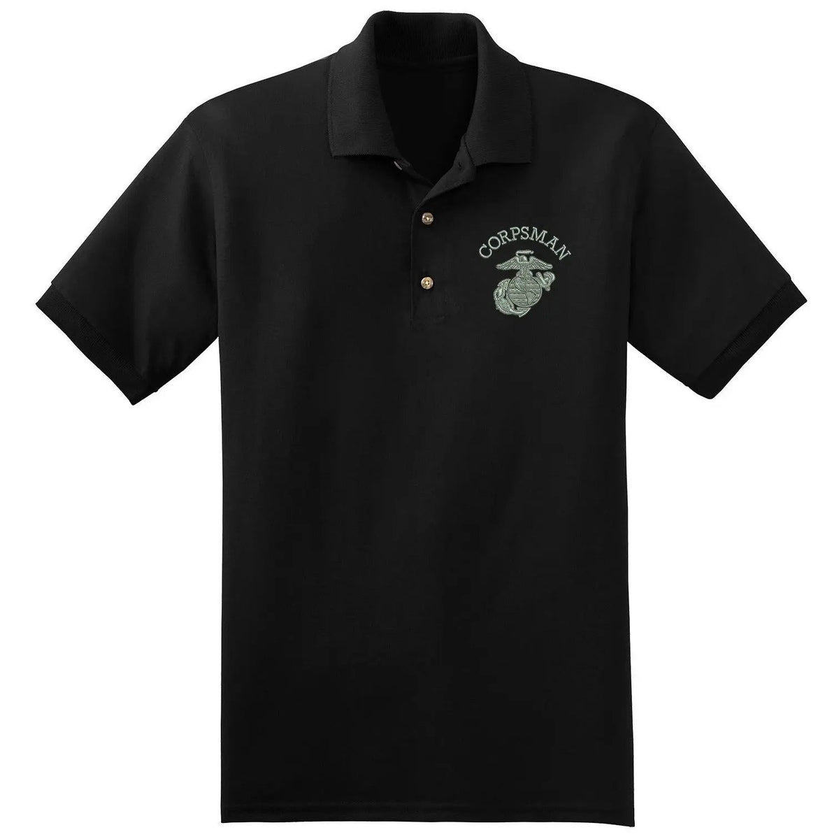 Corpsman EGA Embroidered Polo - Marine Corps Direct