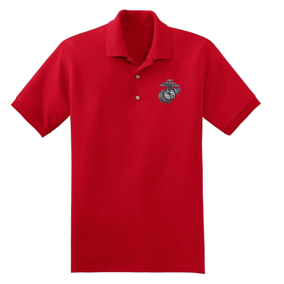 Aluminum EGA Embroidered Polo - Marine Corps Direct