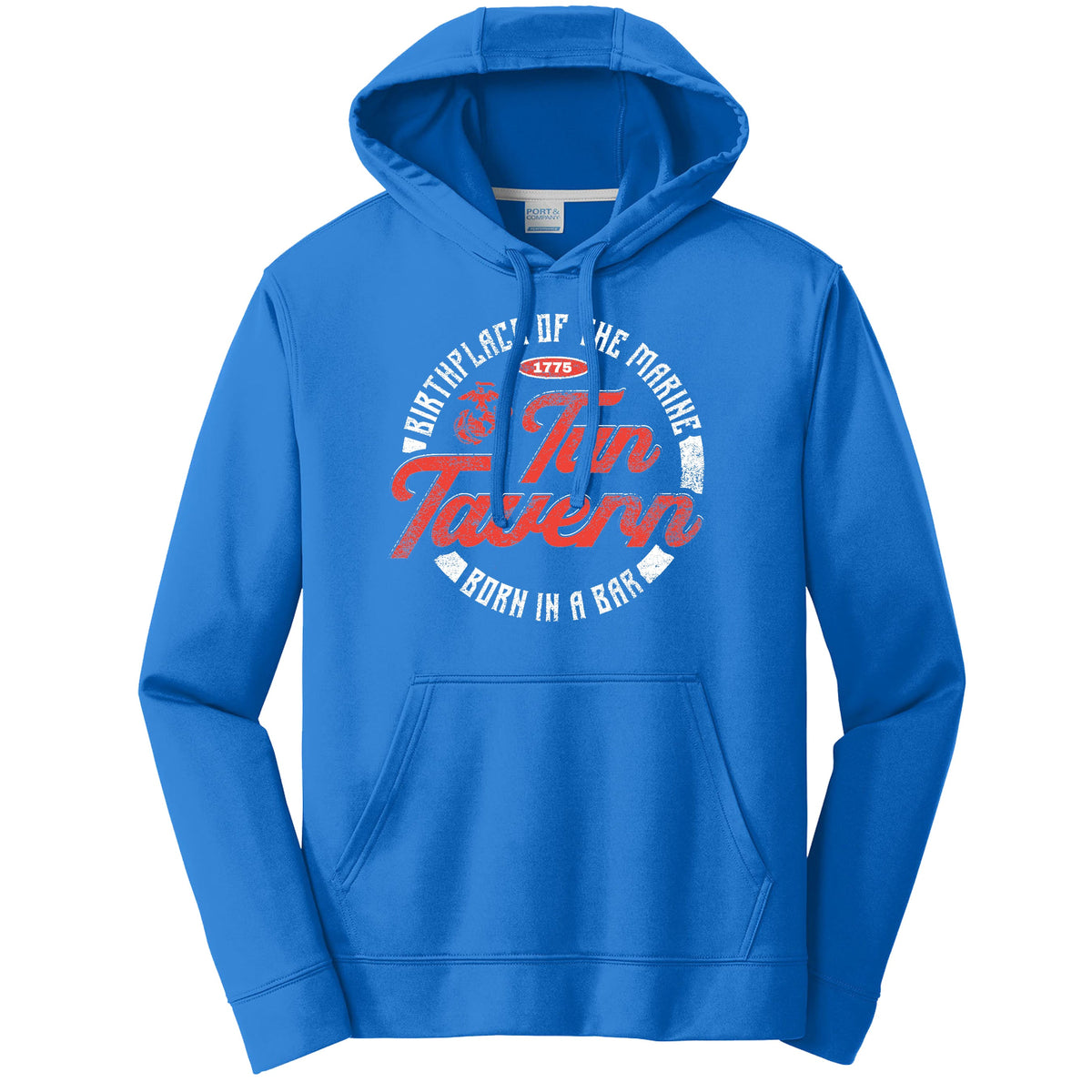 Tun Tavern Marine Corps Performance Royal Hoodie (Corporal's Special)