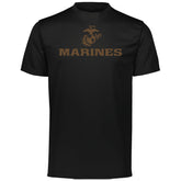 Closeout Rustic Brown Marines Performance Tee
