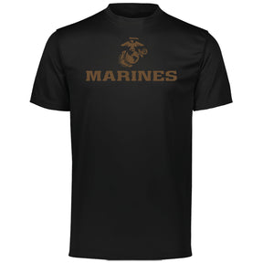 Closeout Rustic Brown Marines Performance Tee
