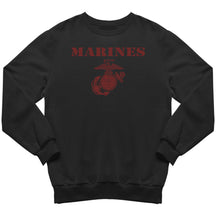 Red Vintage Marines Sweatshirt