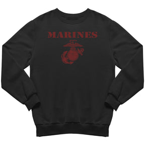Red Vintage Marines Sweatshirt