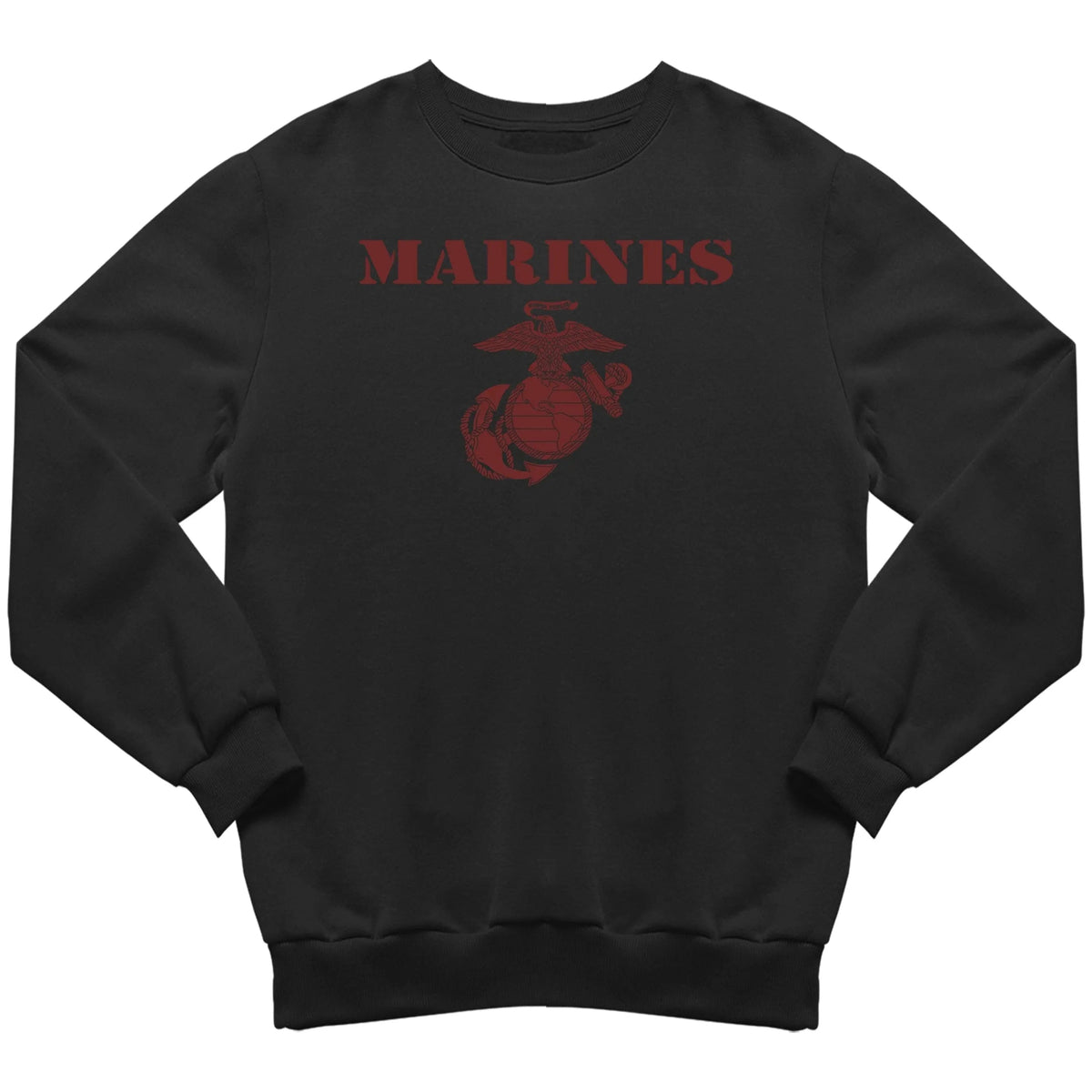 Closeout Red on Black Vintage Marines Sweatshirt