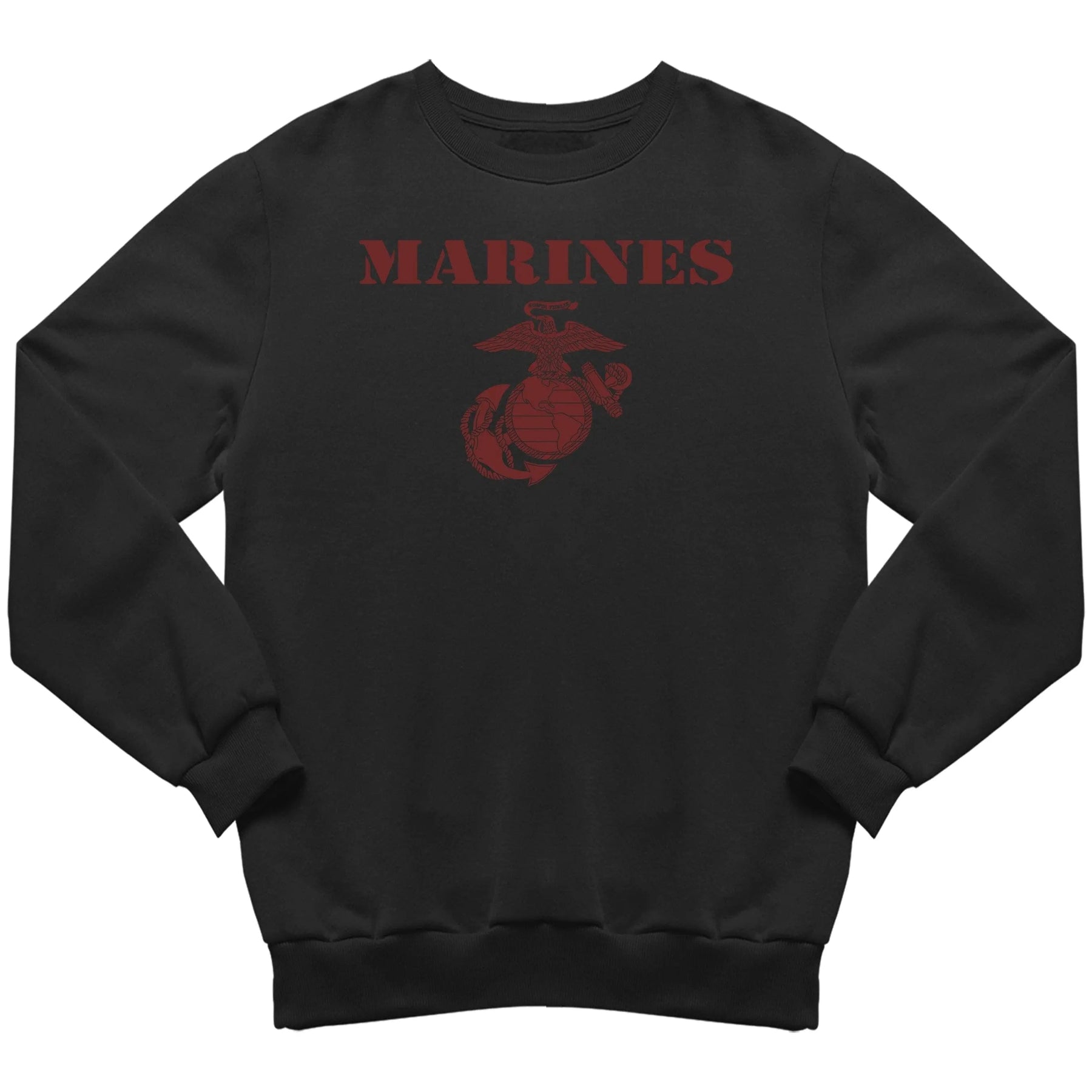 Closeout Red on Black Vintage Marines Sweatshirt