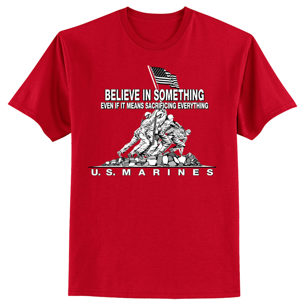 Closeout Believe in Something Red Tee