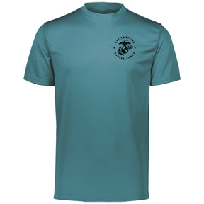 Closeout Full Circle Black USMC Chest Seal Performance Tee