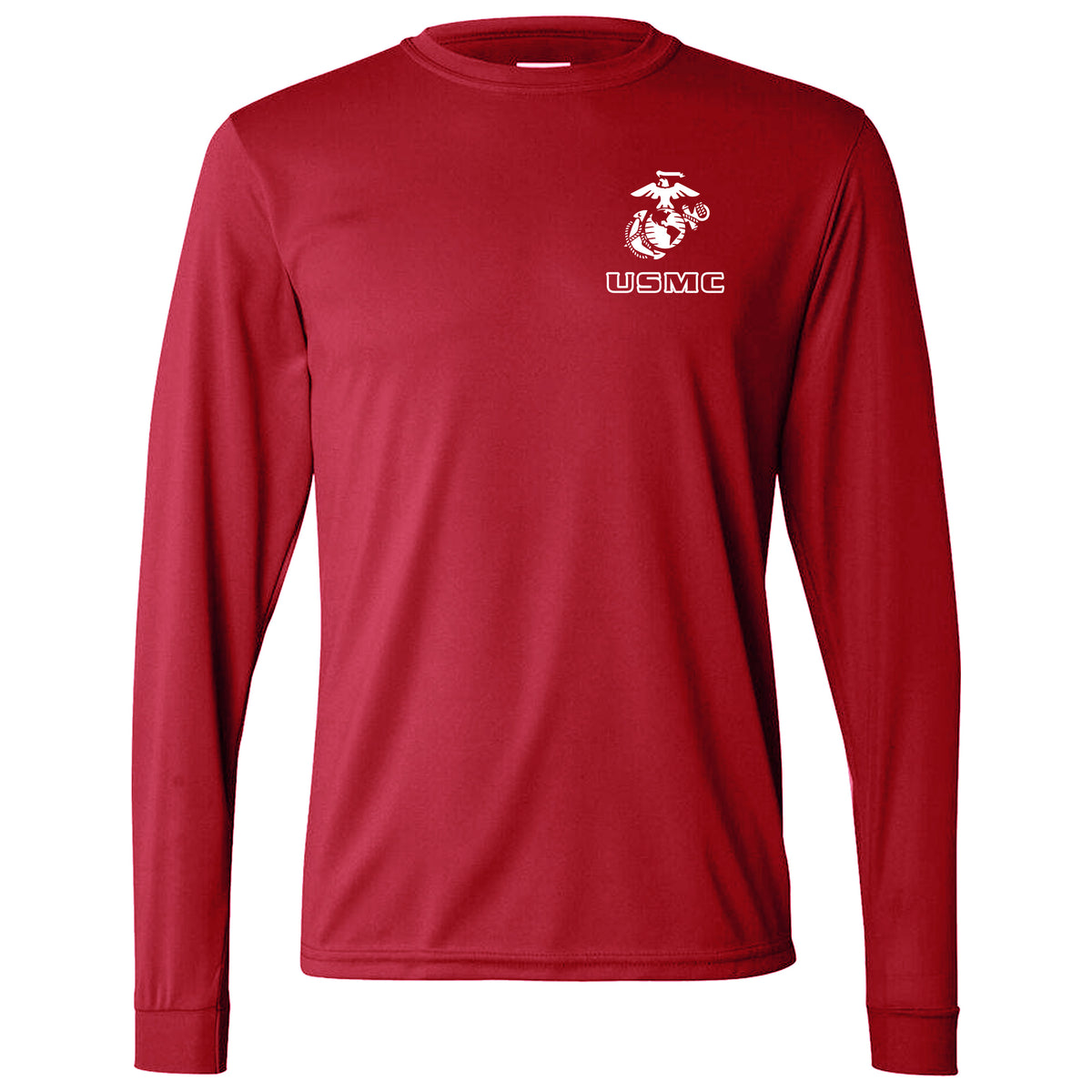 EGA Over USMC Chest Seal Dri-Fit Performance Long Sleeve T-Shirt
