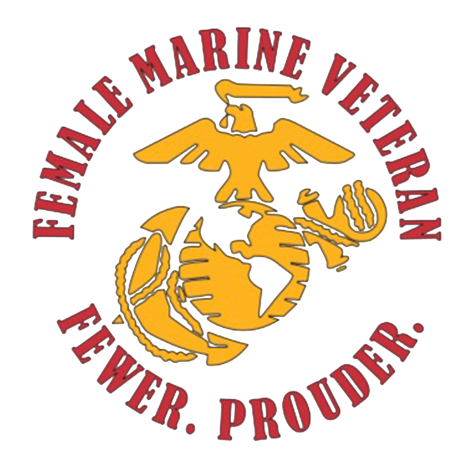 Female Marines Veteran Women's V-Neck Tee