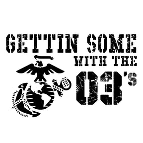 Marines Zero Dark Thirty Gettin Some With The 03's T-Shirt