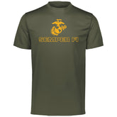 Gold EGA Semper Fi Performance Tee