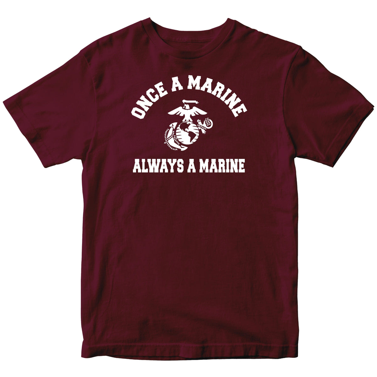 Closeout Maroon Once A Marine Tee