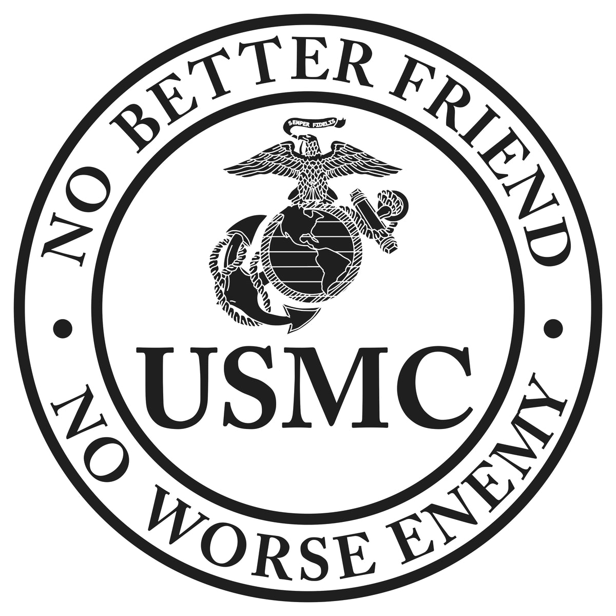 Marines No Better Friend, No Worse Enemy Tee