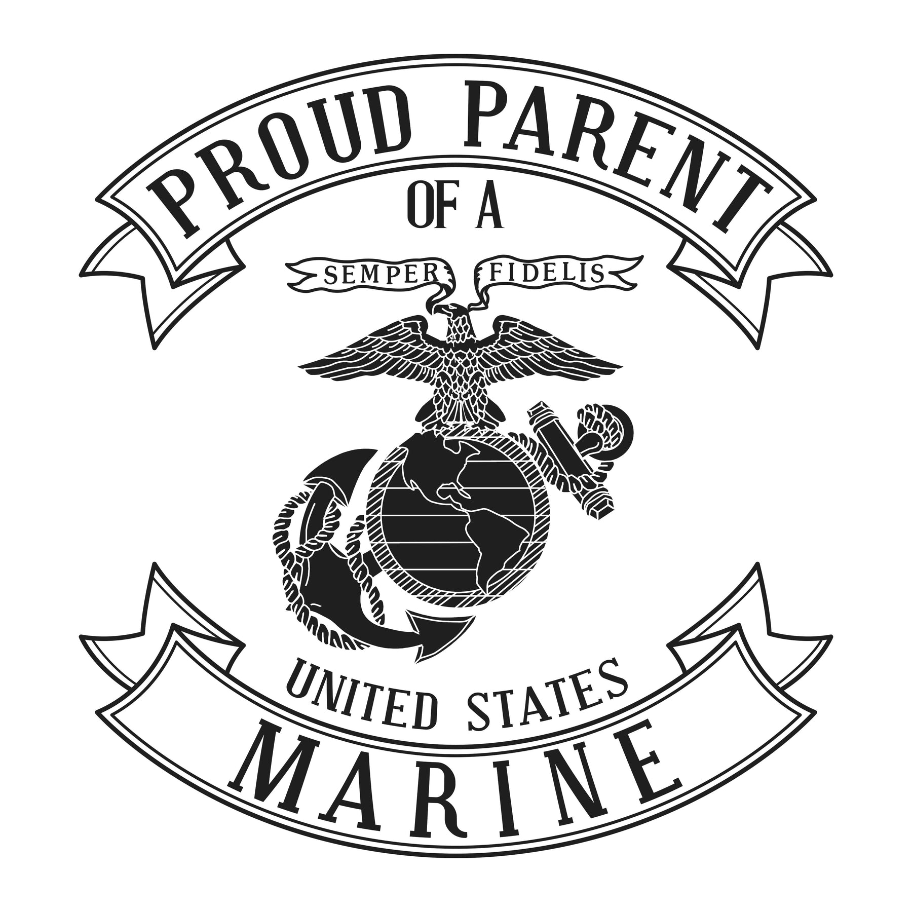USMC Proud Mom & Dad T-Shirt