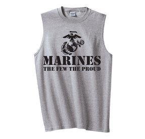 The Few The Proud Core Cotton Sleeveless Tee