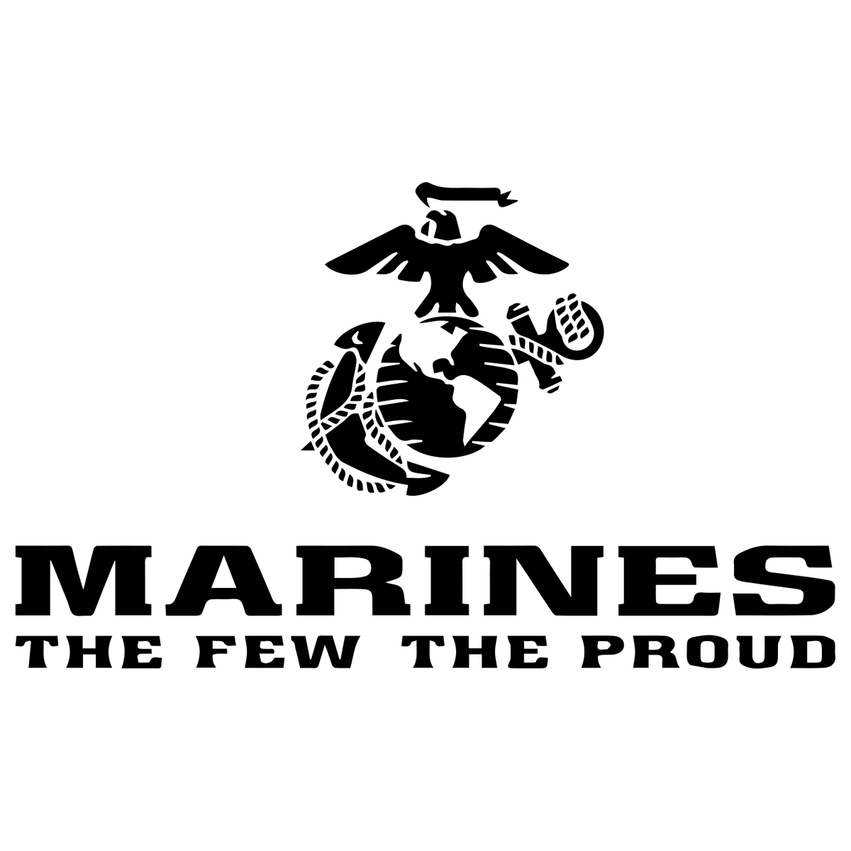Marines The Few The Proud Ash Full-Zip Hoodie