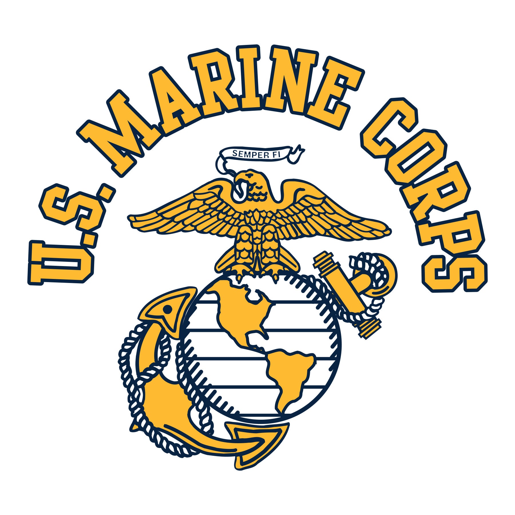 U.S. Marine Corps EGA Chest Seal Tee