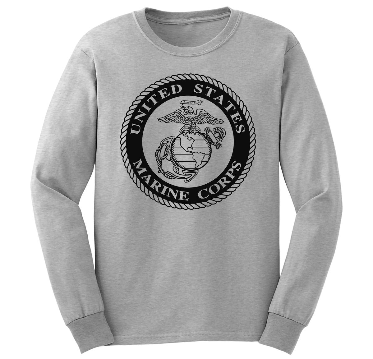 USMC Big Seal Long Sleeve T-Shirt