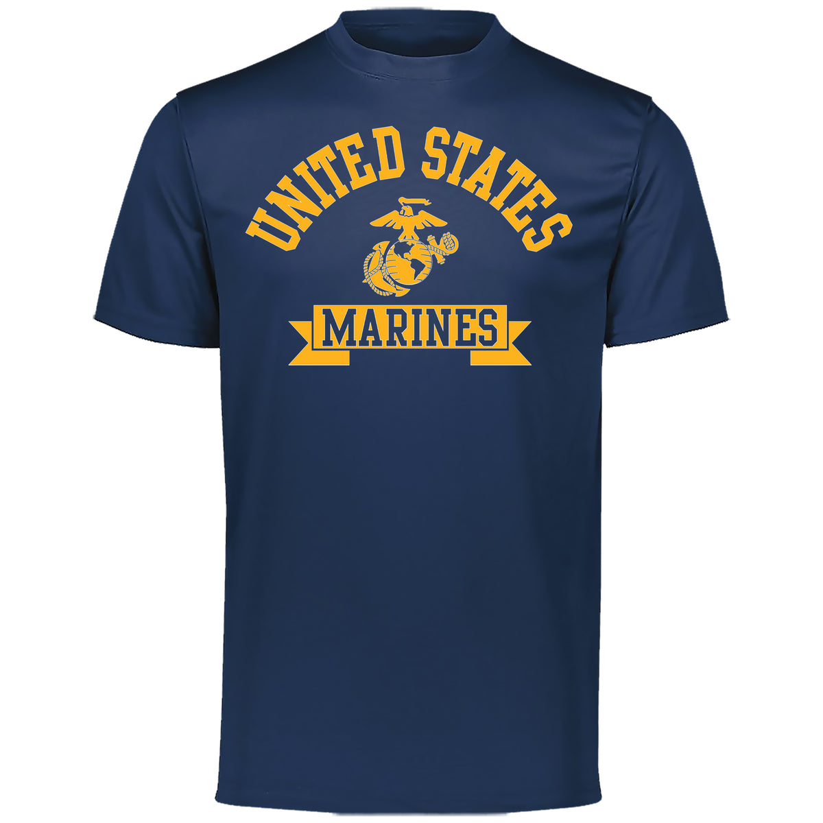 USMC Gold Marines Dri Fit Performance Tee