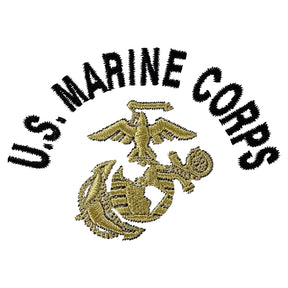 U.S. Marine Corps Embroidered Quarter-Zip Cadet Collar Sweatshirt