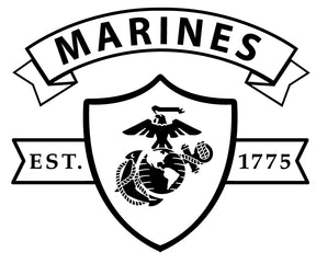 Marines Shield Chest Seal Dri-Fit Performance T-Shirt
