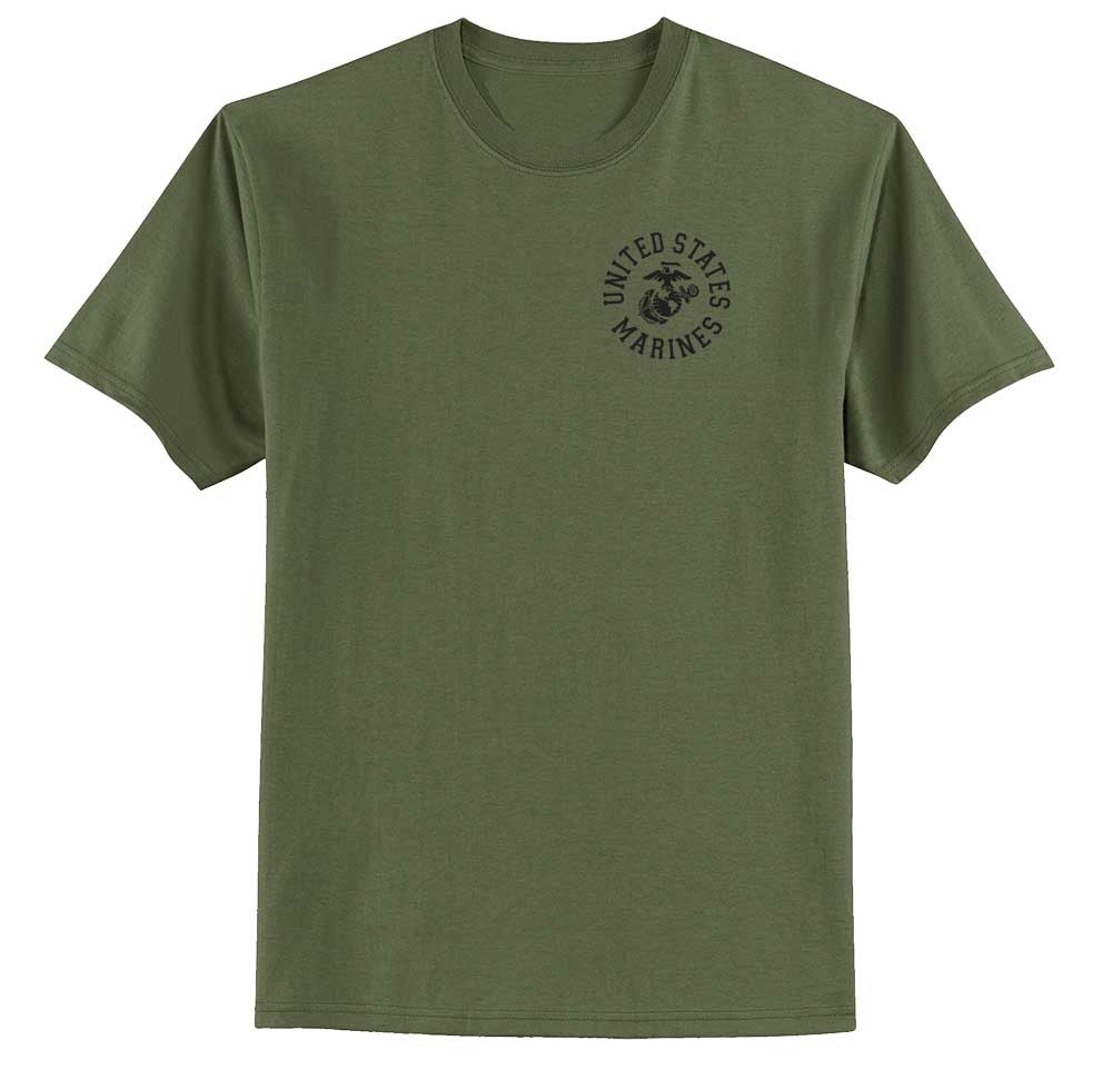 United States Marines Full Circle Chest Seal T-shirt