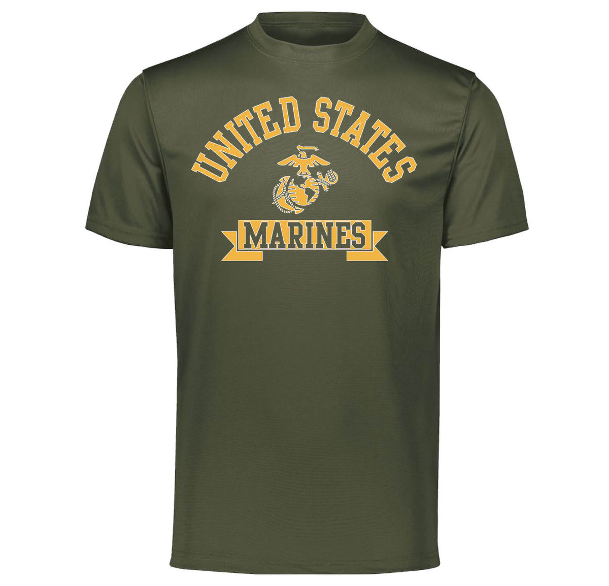 USMC Gold Marines Dri-Fit Performance T-Shirt
