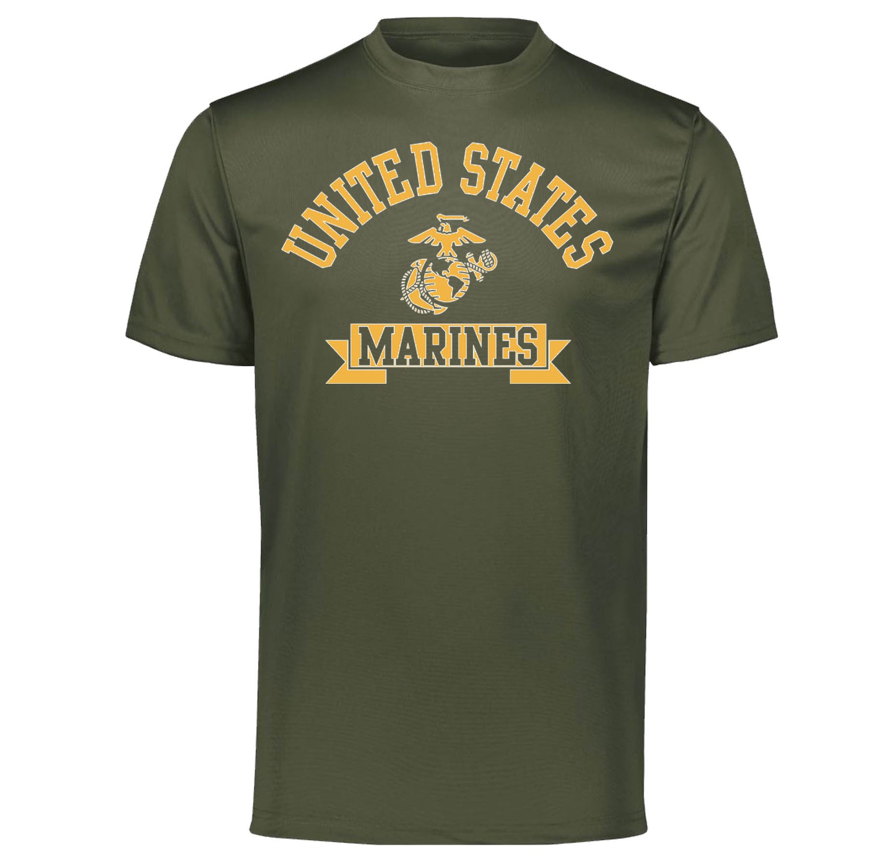 USMC Gold Marines Dri-Fit Performance Tee