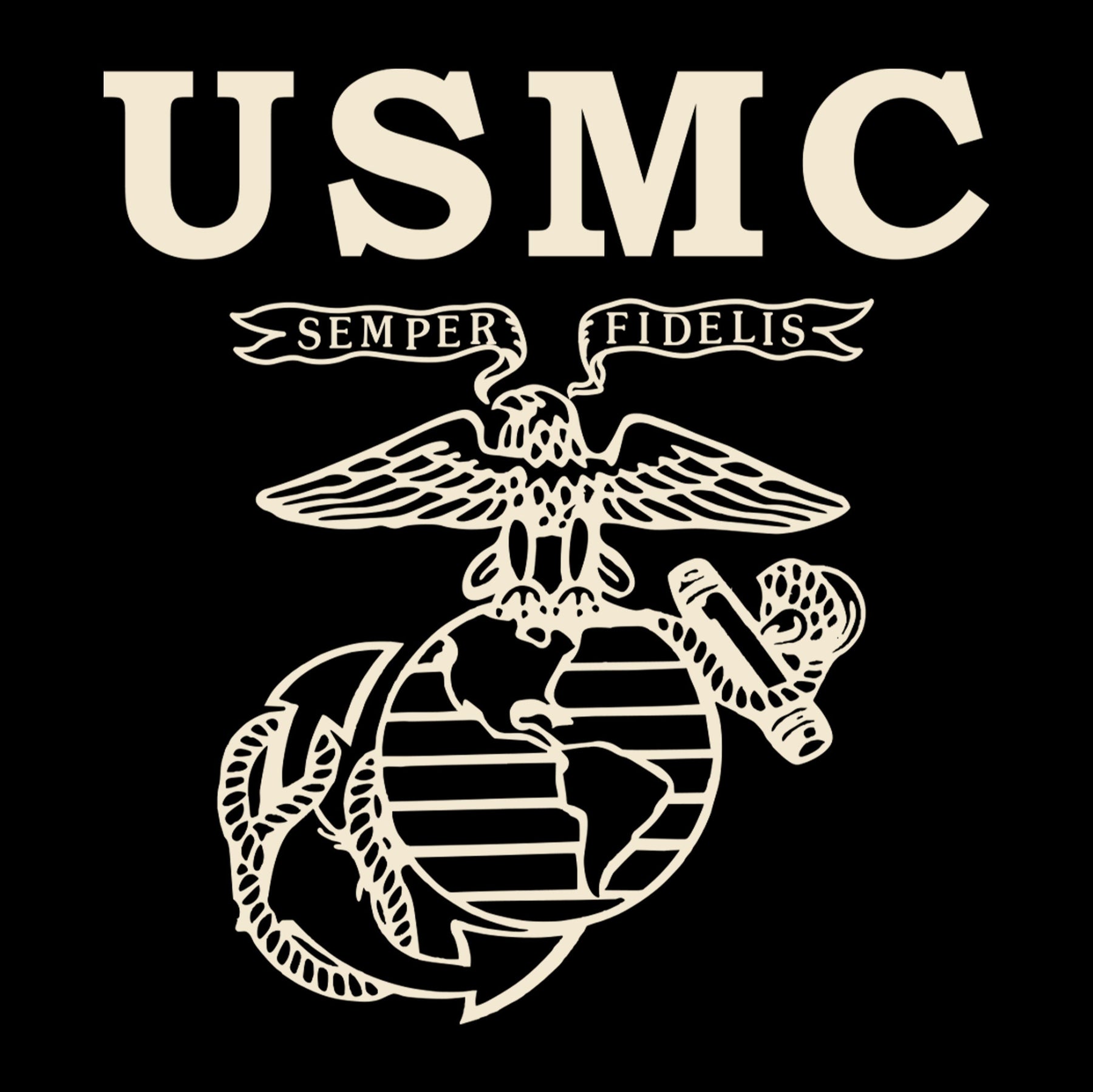 Marines Old School Heritage Sand Chest Seal Sweatshirt