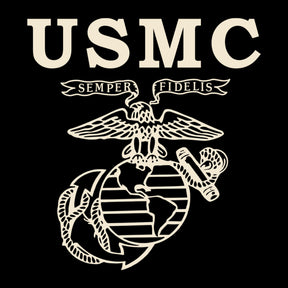 Old School Heritage Marines Sand Chest Seal Tee