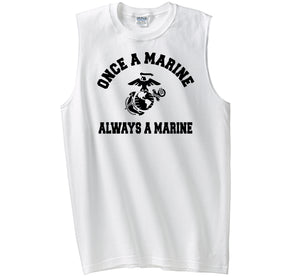 Once A Marine, Always A Marine Core Cotton Sleeveless Tee