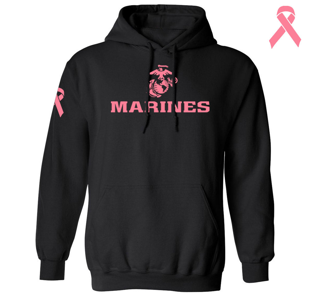 Marines Breast Cancer Awareness Hoodie