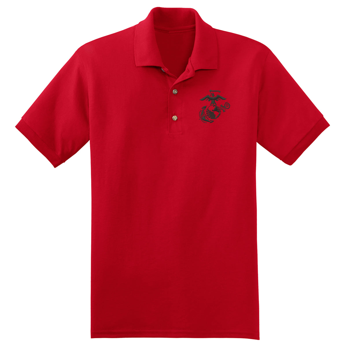 Usmc embroidered polo shirts clearance