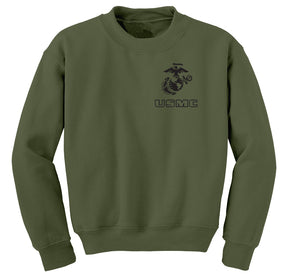 EGA Over USMC Chest Seal Marine Sweatshirt