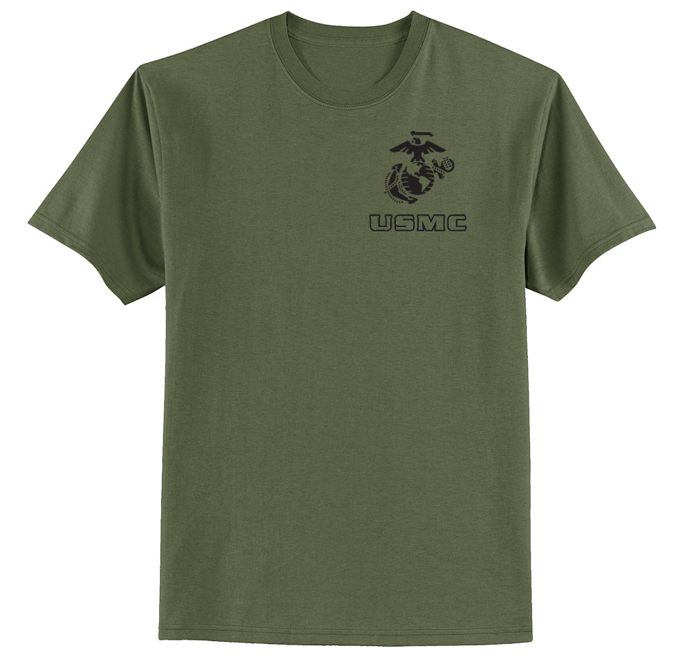 EGA Over USMC Chest Seal Marine T-Shirt